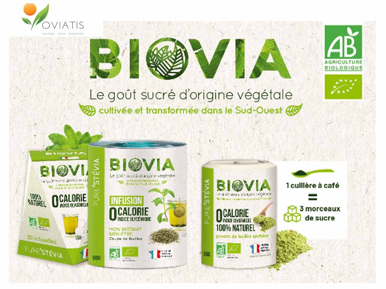Poudre de stévia bio - Super-aliments bio & responsables - Alter Nutrition