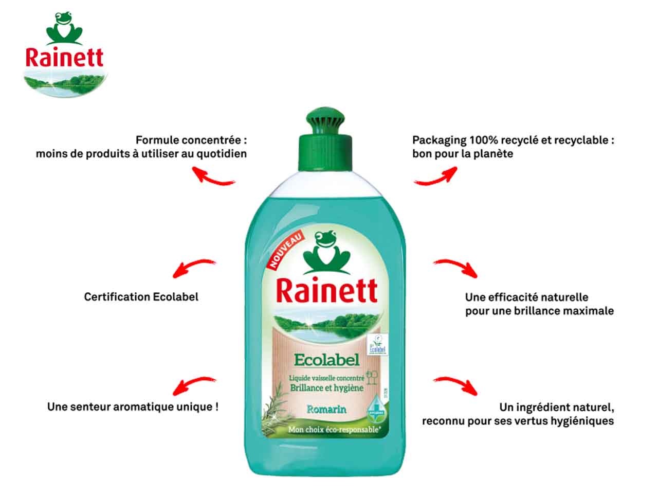Rainett lance son Liquide Vaisselle Concentré Romarin, pour une vaisselle  efficace et responsable ! - Faire Savoir Faire