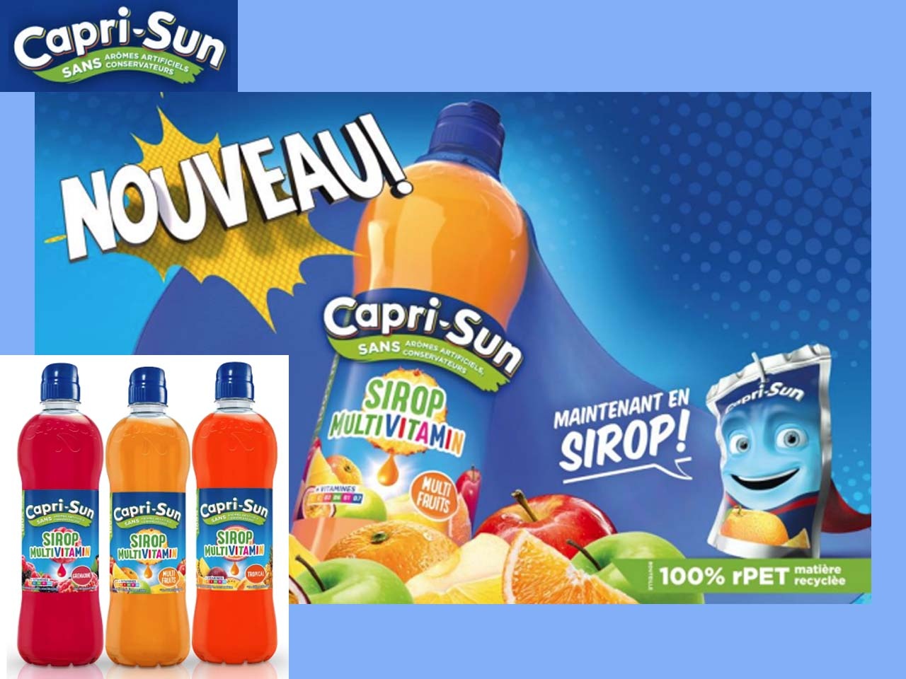 Capri-Sun met ses emballages et ses recettes au goût du jour