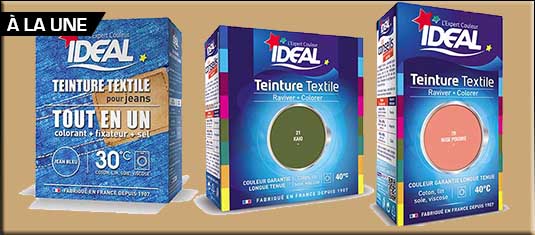 Teinture Tissu Idéal liquide - Vert Kaki - 40 ml - Teinture coton