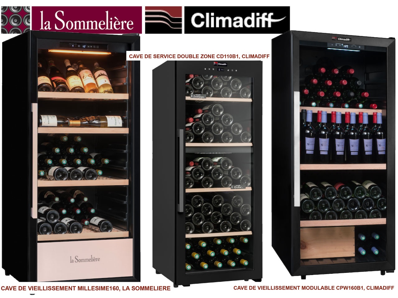 Cave à vin de service 18 bouteilles CLIMADIFF CC18 au meilleur