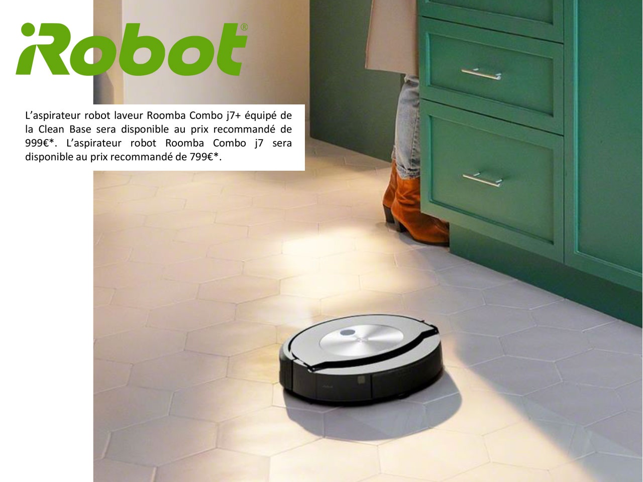 iRobot lance Roomba Combo™ j7+, le robot aspirateur laveur 2-en-1