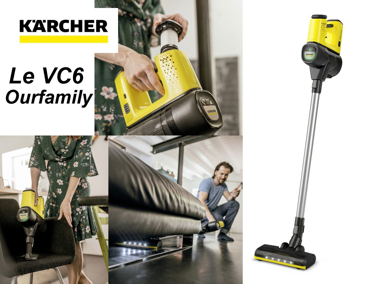 Kärcher présente le VC6 Ourfamily : un nouvel aspirateur balai